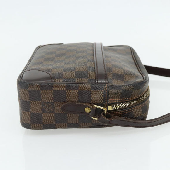 LOUIS VUITTON Damier Ebene Trocadero 27 Shoulder Bag SPO N48085 LV Auth 179881