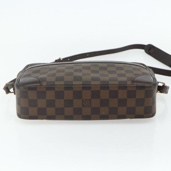 LOUIS VUITTON Damier Ebene Trocadero 27 Shoulder Bag SPO N48085 LV Auth 179881