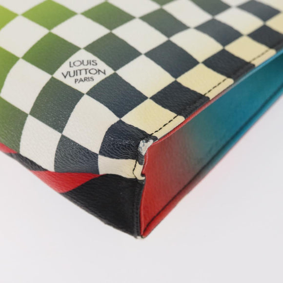 LOUIS VUITTON 2017 Cruise Collection Kanten Toilette 27 Etui Geel Authentiek 179882