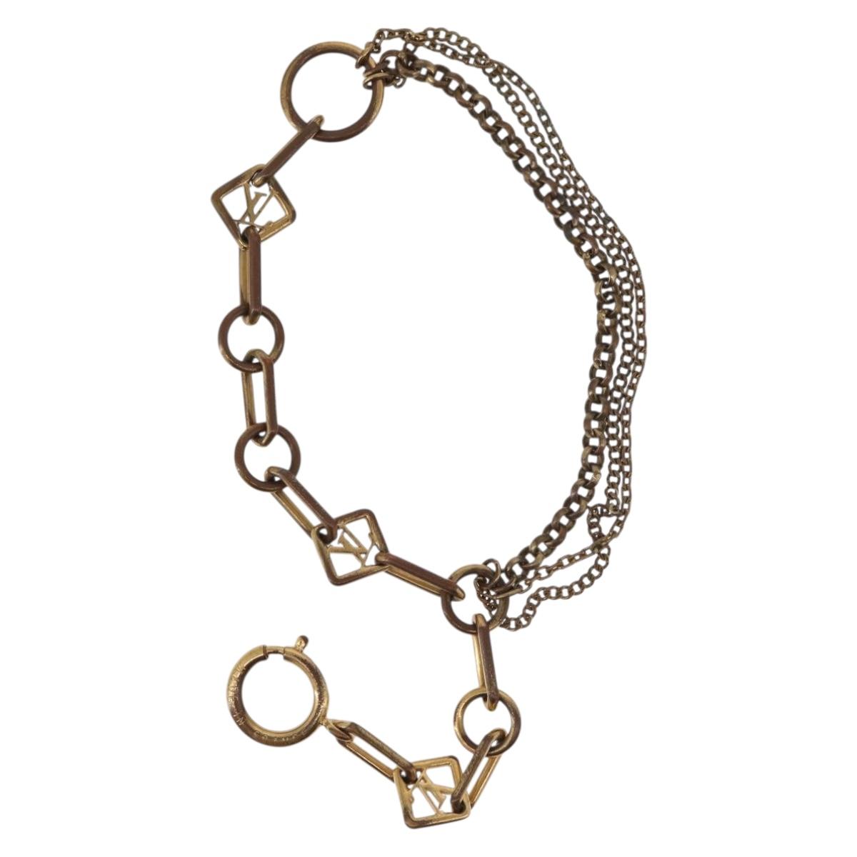 LOUIS VUITTON Brassles Chêne Vegas Bracelet metal Gold M65362 LV