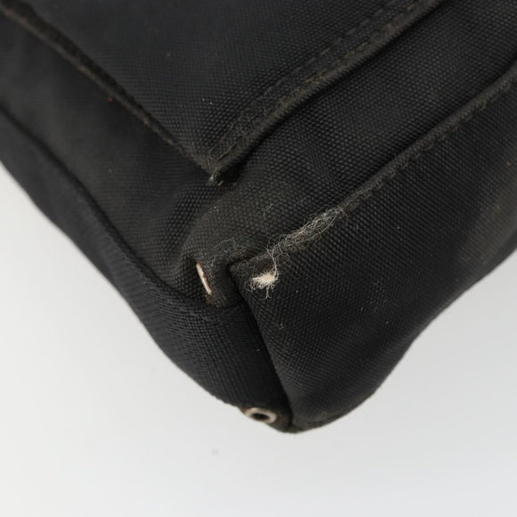 GUCCI Umhängetasche Nylon Schwarz Silber 92646 Auth 179896