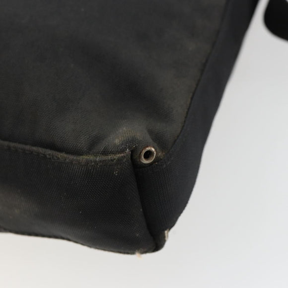 GUCCI Umhängetasche Nylon Schwarz Silber 92646 Auth 179896