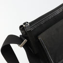 GUCCI Umhängetasche Nylon Schwarz Silber 92646 Auth 179896-9