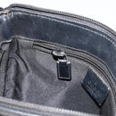 GUCCI Umhängetasche Nylon Schwarz Silber 92646 Auth 179896-21