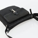 GUCCI Umhängetasche Nylon Schwarz Silber 92646 Auth 179896-6
