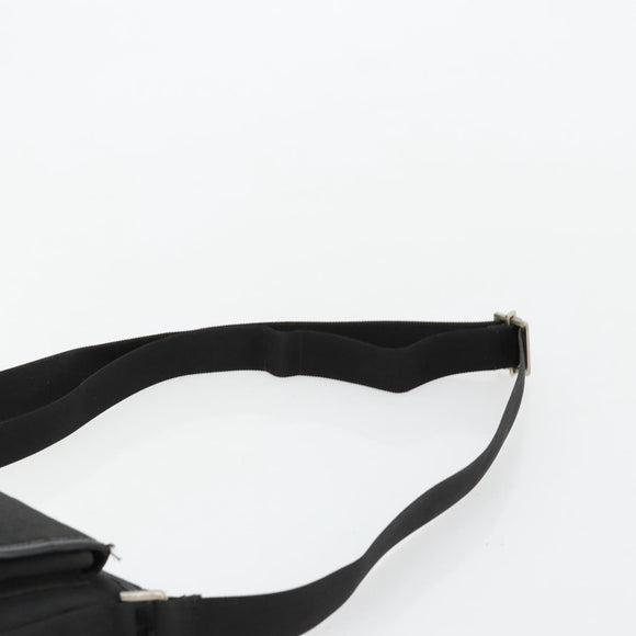 GUCCI Umhängetasche Nylon Schwarz Silber 92646 Auth 179896