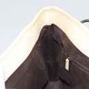 GUCCI GG Canvas Tragetasche Beige Silber 113015 Auth 179900-18