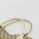 GUCCI GG Canvas Tragetasche Beige Silber 113015 Auth 179900-8