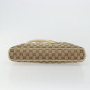GUCCI GG Canvas Tragetasche Beige Silber 113015 Auth 179900-5