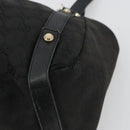 GUCCI GG Canvas Abbey Tote Bag Black Gold 130736 Auth 179901-10