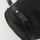 GUCCI GG Canvas Abbey Tote Bag Black Gold 130736 Auth 179901-11
