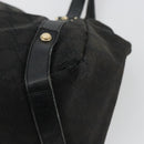 GUCCI GG Canvas Abbey Tote Bag Black Gold 130736 Auth 179901-12