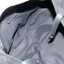 GUCCI GG Canvas Abbey Tote Bag Black Gold 130736 Auth 179901-16