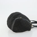 GUCCI GG Canvas Abbey Tote Bag Black Gold 130736 Auth 179901-4