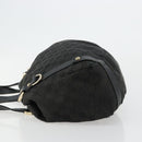 GUCCI GG Canvas Abbey Tote Bag Black Gold 130736 Auth 179901-5