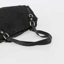GUCCI GG Canvas Abbey Tote Bag Black Gold 130736 Auth 179901-7