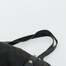 GUCCI GG Canvas Abbey Tote Bag Black Gold 130736 Auth 179901-8