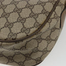 GUCCI GG Supreme Web Sherry Line Bag PVC Beige Gold 89 02 032 Auth 179902-16