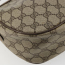 GUCCI GG Supreme Web Sherry Line Bag PVC Beige Gold 89 02 032 Auth 179902-17