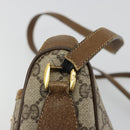 GUCCI GG Supreme Web Sherry Line Bag PVC Beige Gold 89 02 032 Auth 179902-9
