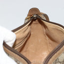 GUCCI GG Supreme Web Sherry Line Bag PVC Beige Gold 89 02 032 Auth 179902-20