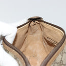 GUCCI GG Supreme Web Sherry Line Bag PVC Beige Gold 89 02 032 Auth 179902-21
