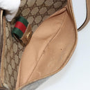 GUCCI GG Supreme Web Sherry Line Bag PVC Beige Gold 89 02 032 Auth 179902-24