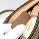 GUCCI GG Supreme Web Sherry Line Bag PVC Beige Gold 89 02 032 Auth 179902-12