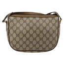 GUCCI GG Supreme Web Sherry Line Bag PVC Beige Gold 89 02 032 Auth 179902-2