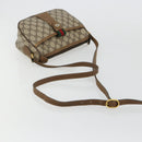 GUCCI GG Supreme Web Sherry Line Bag PVC Beige Gold 89 02 032 Auth 179902-7