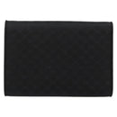 GUCCI Micro GG Canvas Chain Shoulder Bag Black Gold Auth 179903-3