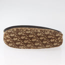 Christian Dior Trotter Canvas Shoulder Bag Gold Beige Auth 179906-10