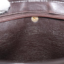 Christian Dior Trotter Canvas Shoulder Bag Gold Beige Auth 179906-17