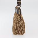 Christian Dior Trotter Canvas Shoulder Bag Gold Beige Auth 179906-5