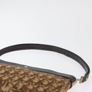 Christian Dior Trotter Canvas Shoulder Bag Gold Beige Auth 179906-8