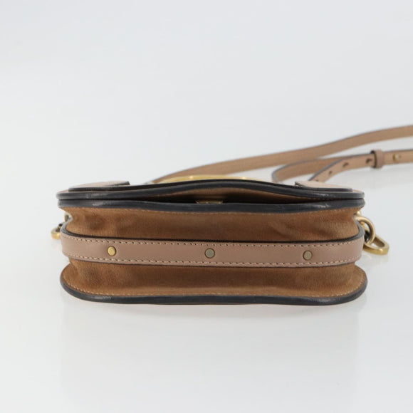 Chloe Nile Handtas Leer 2way Roze Goud Auth 179908A