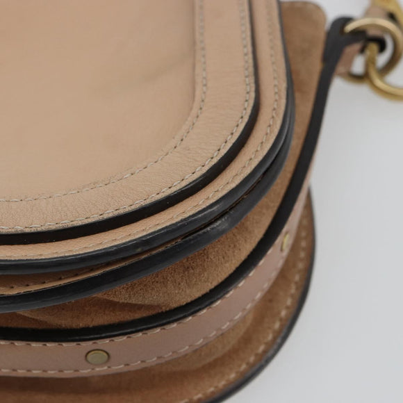 Chloe Nile Handtas Leer 2way Roze Goud Auth 179908A