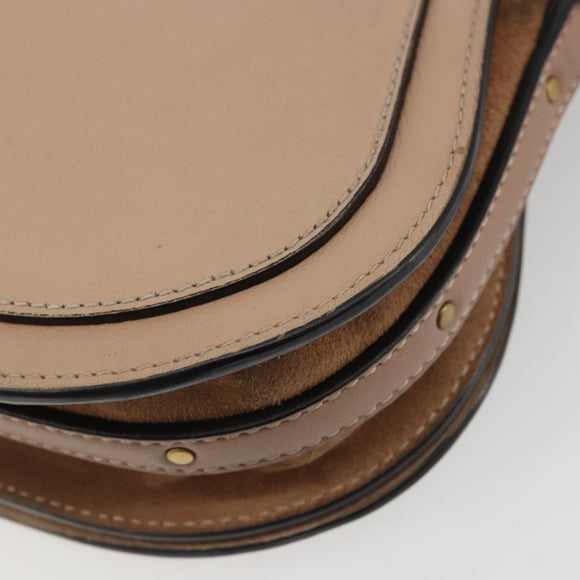 Chloe Nile Handtas Leer 2way Roze Goud Auth 179908A