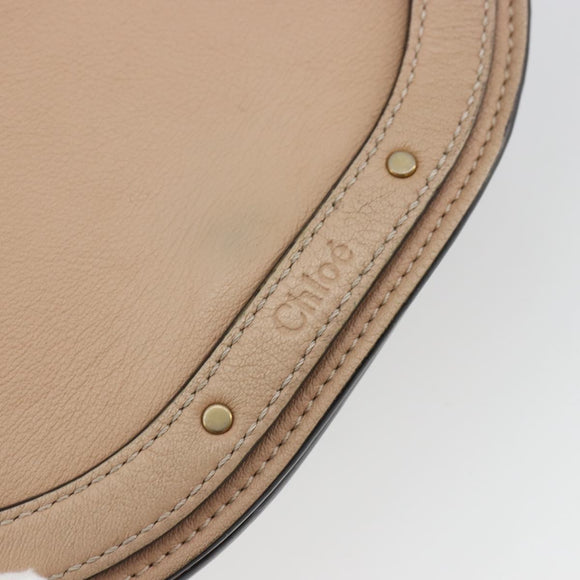 Chloe Nile Handtas Leer 2way Roze Goud Auth 179908A