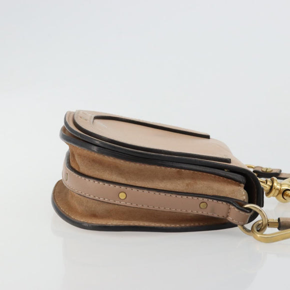 Chloe Nile Handtas Leer 2way Roze Goud Auth 179908A