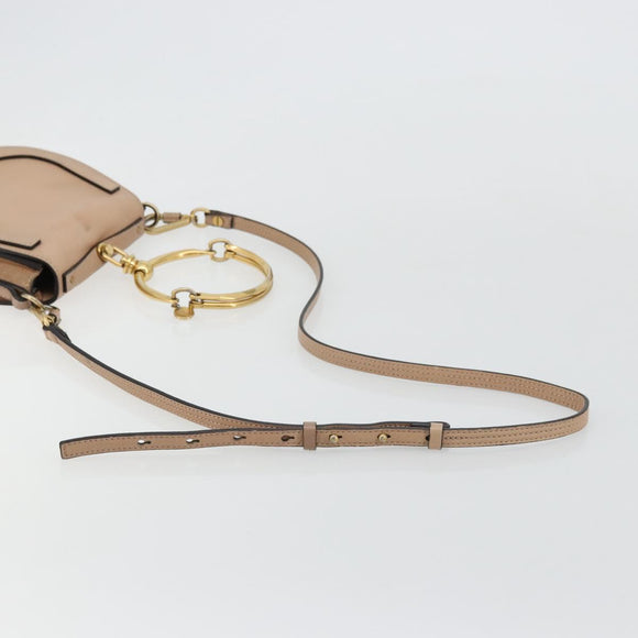 Chloe Nile Handtas Leer 2way Roze Goud Auth 179908A