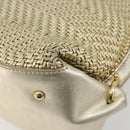 Salvatore Ferragamo Sofia Gancini Hand Bag Leather 2way Gold Auth 179912A-14