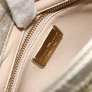 Salvatore Ferragamo Sofia Gancini Hand Bag Leather 2way Gold Auth 179912A-18