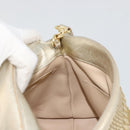 Salvatore Ferragamo Sofia Gancini Hand Bag Leather 2way Gold Auth 179912A-20