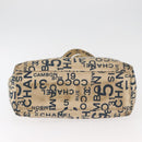 CHANEL By Sea Line Tote Bag Canvas White Silver CC Auth 179915-6