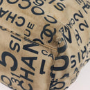 CHANEL By Sea Line Tote Bag Canvas White Silver CC Auth 179915-14