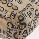CHANEL By Sea Line Tote Bag Canvas White Silver CC Auth 179915-16