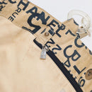 CHANEL By Sea Line Tote Bag Canvas White Silver CC Auth 179915-21