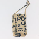 CHANEL By Sea Line Tote Bag Canvas White Silver CC Auth 179915-23