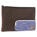 LOUIS VUITTON Monogram Patchwork Pochette A4 Clutch Bag M69690 LV Auth 179916A-1